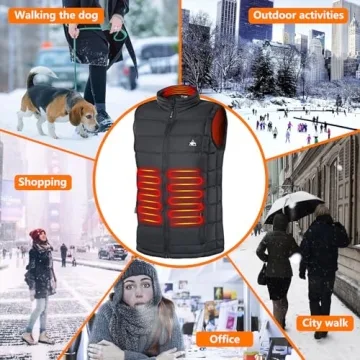 Comfortable Rex Rabbit Heated Vest for Outdoor Use