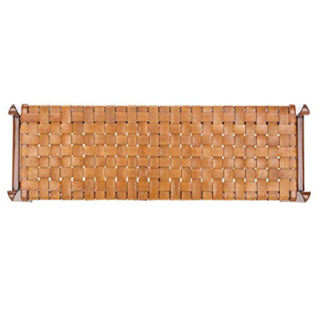 Elegant Safavieh Couture Dilan Leather Woven Bench