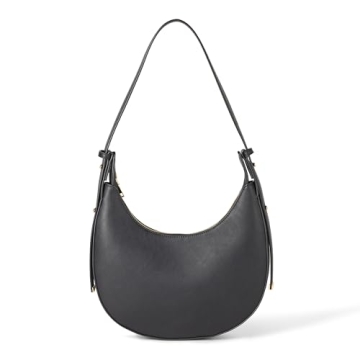 The Drop Marion Crescent Bag - Chic Vegan Leather Purse