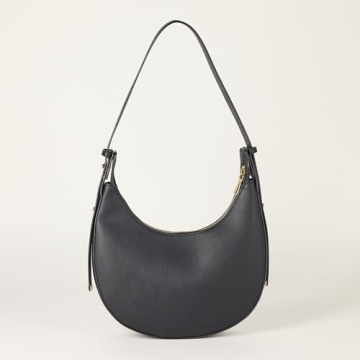 The Drop Marion Crescent Bag - Chic Vegan Leather Purse