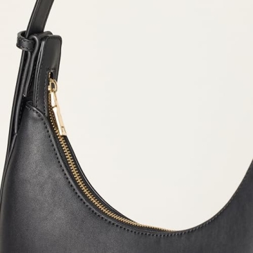 The Drop Marion Crescent Bag - Chic Vegan Leather Purse