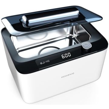 HOGANCE Sonic Cleaning Machine 30.4OZ (900ML) - Ultrasonic Jewelry Cleaner with 6 Timer Options