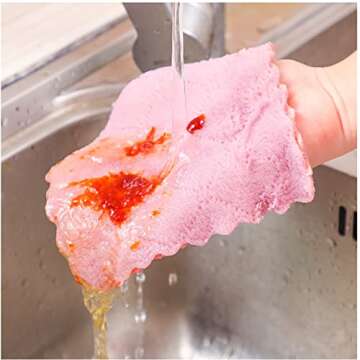 Niaini 20 Pack Kitchen Cloth Dish Towels, Super Absorbent 100% Coral Fleece Dish Towel, Quick-Drying Super Soft Household Cleaning Cloth, Cloth,Dishcloth Towels， Premium Rags，Dish Rags