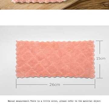 Niaini 20 Pack Kitchen Cloth Dish Towels, Super Absorbent 100% Coral Fleece Dish Towel, Quick-Drying Super Soft Household Cleaning Cloth, Cloth,Dishcloth Towels， Premium Rags，Dish Rags