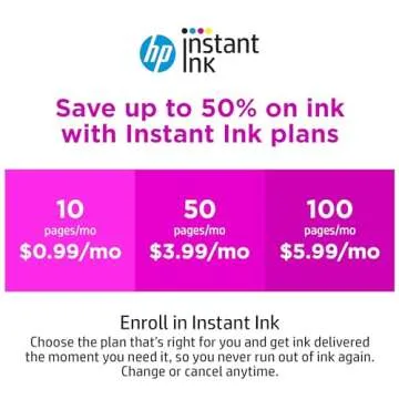 HP DeskJet 3755 Compact All-in-One Wireless Printer, HP Instant Ink, Works with Alexa - Blue Accent (J9V90A)