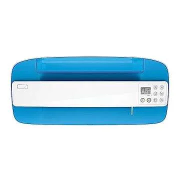 HP DeskJet 3755 Compact All-in-One Wireless Printer, HP Instant Ink, Works with Alexa - Blue Accent (J9V90A)