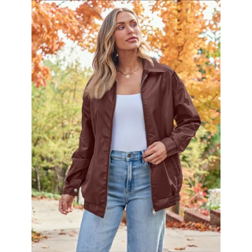 AUTOMET Women's Oversized Faux Leather Jacket