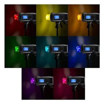Flashpoint Creative Color Gel Kit Compatible with Godox AD600Pro XPLOR600 Pro Monolights