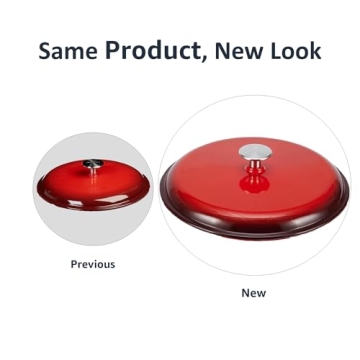 Durable 4.3-Quart Enameled Cast Iron Dutch Oven