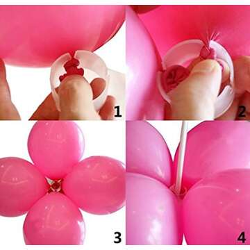120 PCS Decorative Balloons Rings Balloon arch Convenient Clip Connector, Wedding decorations Event Party Supplies Garden decorations