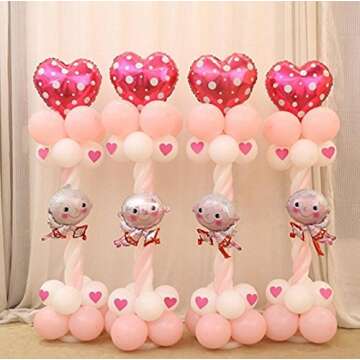 120 PCS Decorative Balloons Rings Balloon arch Convenient Clip Connector, Wedding decorations Event Party Supplies Garden decorations