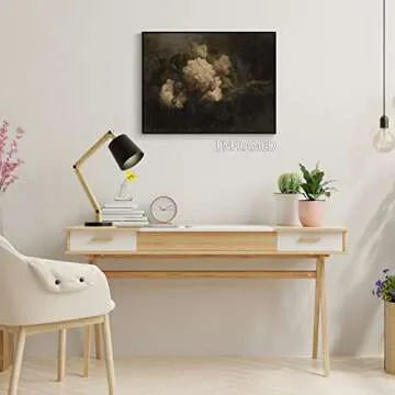 NONPAI Vintage Moody Peony Canvas Wall Art for Home