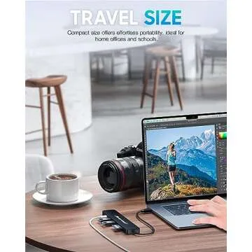 Hiearcool USB C Hub, USB C Hub Multi-Port Adapter for MacBook Pro/Air M1 M2, 4K HDMI USB C Dock Dongle for iPad and Other Type C Devices