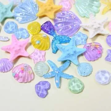 Large Slime Charms Cute Set - Aqua Resin Animal Charms