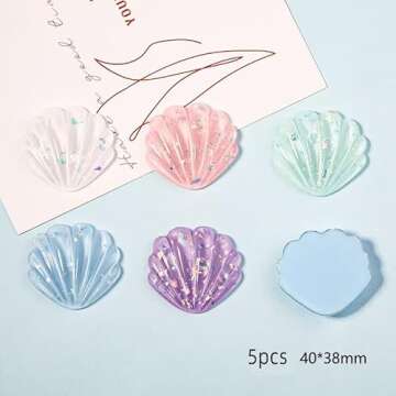 Large Slime Charms Cute Set - Aqua Resin Animal Charms