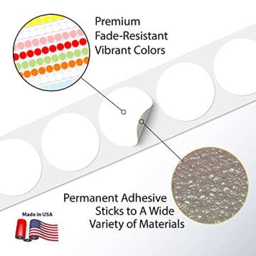 Premium 2" Circle Direct Thermal Labels for Business