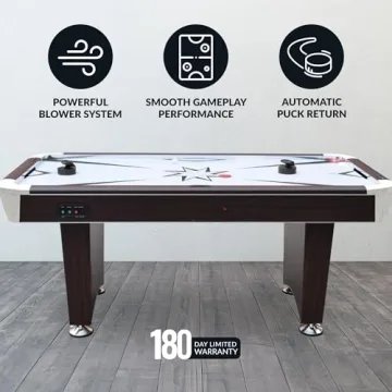 Hathaway Midtown II 6 Ft Air Hockey Table for Family Fun
