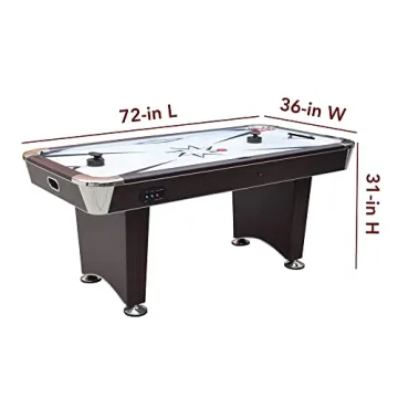 Hathaway Midtown II 6 Ft Air Hockey Table for Family Fun