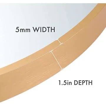 SHERBECK 24" Circle Round Wall Mirror for Home Decor