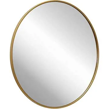 SHERBECK 24" Circle Round Wall Mirror for Home Decor
