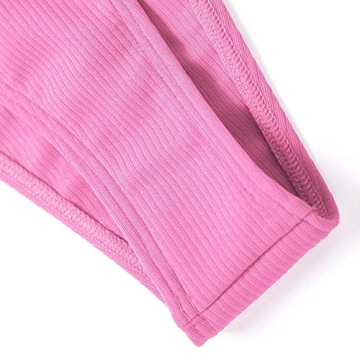 Stylish ZAFUL Strapless Ribbed Bandeau Bikini Set