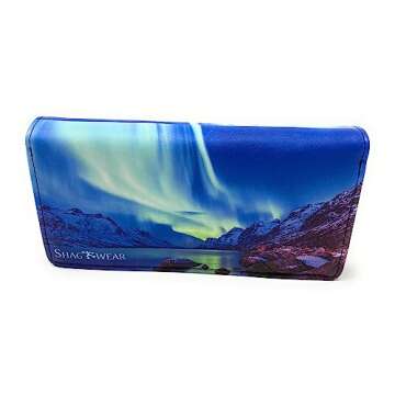 Stylish Vegan Aurora Borealis Wallet for Women and Teens