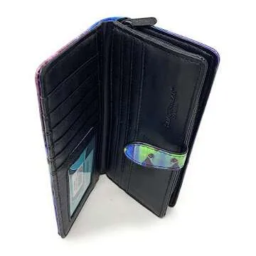Stylish Vegan Aurora Borealis Wallet for Women and Teens