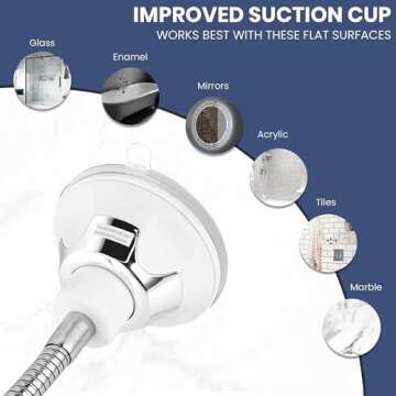 MIRRORVANA Fogless Shower Mirror with Adjustable Gooseneck