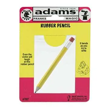 Adams Pranks and Magic - Rubber Pencil - 2 Pack Classic Novelty Prank Toy