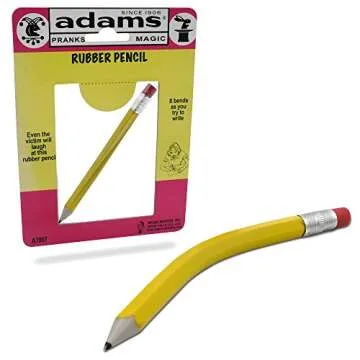 Adams Pranks and Magic - Rubber Pencil - 2 Pack Classic Novelty Prank Toy