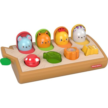Fisher-Price Animal Pop-Up Toy - Interactive Baby Toy for Motor Skills