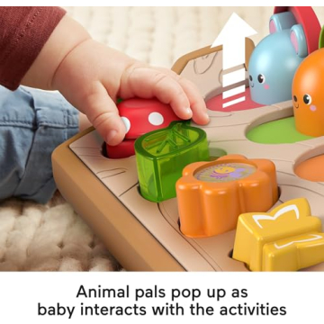 Fisher-Price Animal Pop-Up Toy for Babies 9+ Months Motor Skills