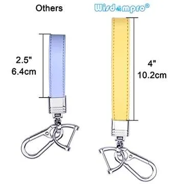 Wisdompro Genuine Leather Car Keychain - Stylish & Durable