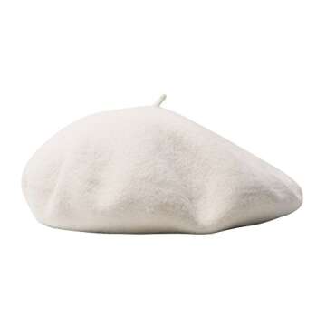 AIYUE French Beret - Stylish Wool Beanie Hat for All