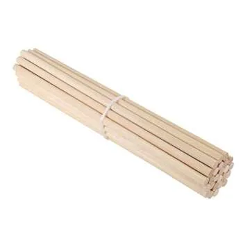 Wooden Dowel Rods 3/8 inch x 12 inch - Pack of 25