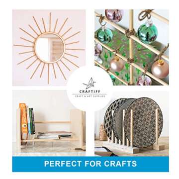 Wooden Dowel Rods 3/8 inch x 12 inch - Pack of 25