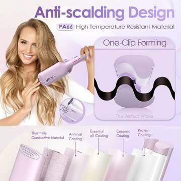 NOVUS Curling Iron for Effortless Wavy Hairstyles