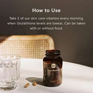 Moon Juice SuperBeauty | Natural Beauty Supplement for Skin | Beauty Vitamins with Antioxidants Glutathione, Vitamin C & Vitamin E | 30 Serving