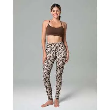 Colorfulkoala High Waisted Leopard Yoga Pants for Women