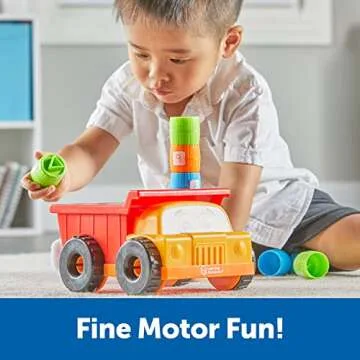 Learning Resources Tony the Peg Stacker Dump Truck - Fun Educational Toy