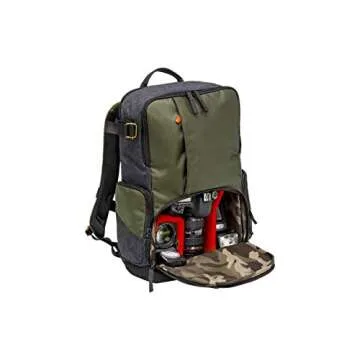 Manfrotto MB MS-BP-IGR Medium Backpack for DSLR Camera & Personal Gear (Green)