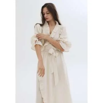 Nothing Fits But Maternity Gauze Robe for Elegant Comfort