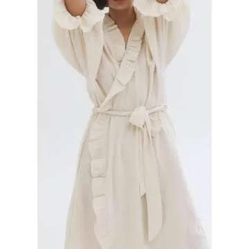 Nothing Fits But Maternity Gauze Robe for Elegant Comfort