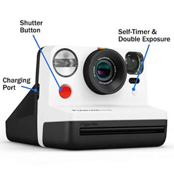 Polaroid Gen 2 Now I-Type Instant Film Camera - Rechargeable & Creative Instant Photography