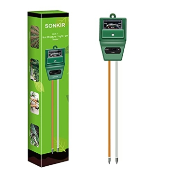 SONKIR Soil pH Meter - 3-in-1 Tool for Garden Health