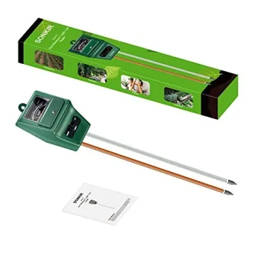 SONKIR Soil pH Meter - 3-in-1 Tool for Garden Health