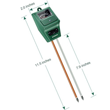 SONKIR Soil pH Meter - 3-in-1 Tool for Garden Health