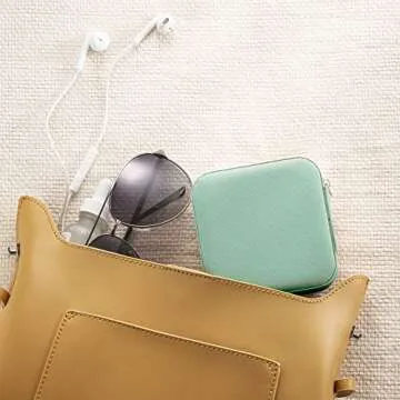 VOMNA Mini Jewelry Travel Case for Rings Earrings Necklace