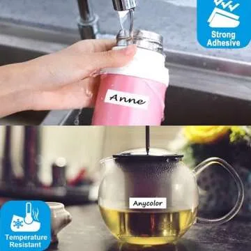 Anycolor Compatible Label Tape Replacement for 45013 (S0720530) Black on White 12mm Label Refill Compatible with LabelManager 160 280 210D 360D 420P 4200, 1/2 inch x 23 feet, 2-Pack