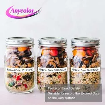 Anycolor Compatible Label Tape Replacement for 45013 (S0720530) Black on White 12mm Label Refill Compatible with LabelManager 160 280 210D 360D 420P 4200, 1/2 inch x 23 feet, 2-Pack